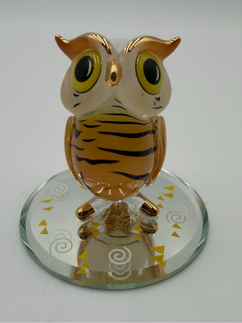 Glass Baron Hoot Owl figurine